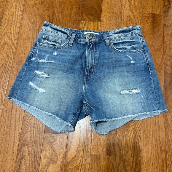FLYING MONKEY DENIM SHORTS MID RISE DISTRESSED SIZE 29 - Picture 2 of 6